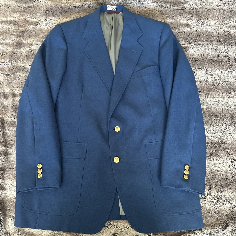 Hart Schaffner Marx 46l Gold Button Jack Nicklaus Blazer Sport Coat Silverwoods